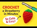 Crochet strawberry 🍓 sooo easy!!