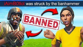 *2 HACKERS* GET BANNED LIVE!! - Fortnite Funny Fails and WTF Moments! #564