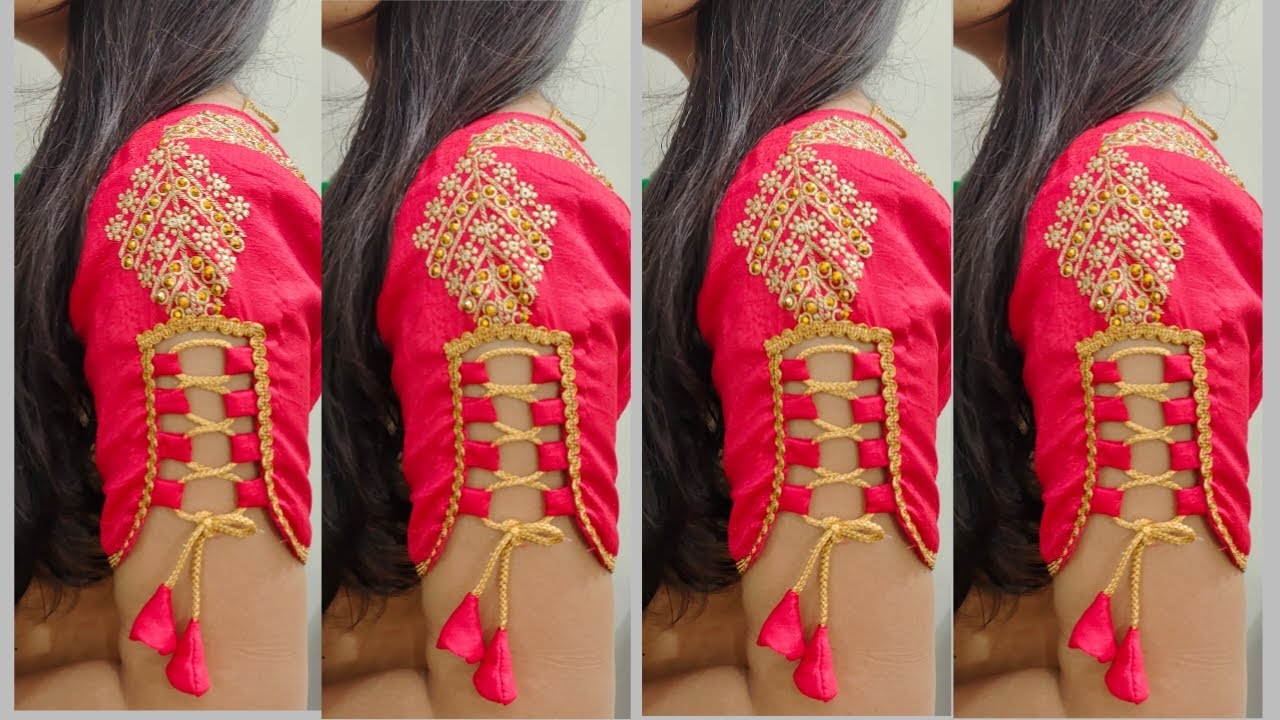 Beautiful Sleeve design cutting and stitching sleeve design