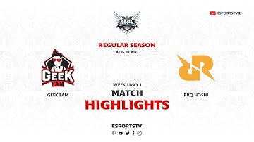 Geek Fam vs RRQ Hoshi HIGHLIGHTS MPL ID S10 | RRQ vs Geek ESPORTSTV