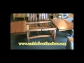 Trestle Table Geared Slides In Action Trestle Table Geared Slides In Action