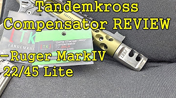 Cover Image for Tandemkross Review:  Game Changer PRO Compensator on Ruger Mark IV 22/45 Lite
