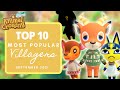 TOP 10 MOST POPULAR VILLAGERS IN ANIMAL CROSSING: NEW HORIZONS (September 2021)