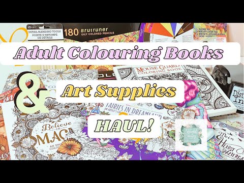 Adult Colouring Books And Art Supplies Haul!!!