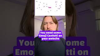 You need some Emoji Confetti on your website with JS Confetti or Emojisplosion #webflow #elementor