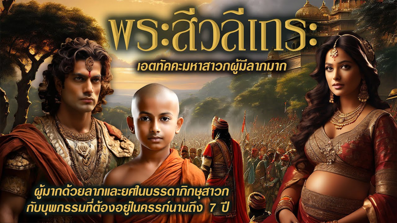 พระสีวลีเถระ | เอตทัคคะผู้มีลาภมาก | บุพกรรมที่ต้องอยู่ในครรภ์มารดานานถึง 7 ปี