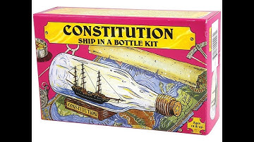Constitution Ship in a Bottle