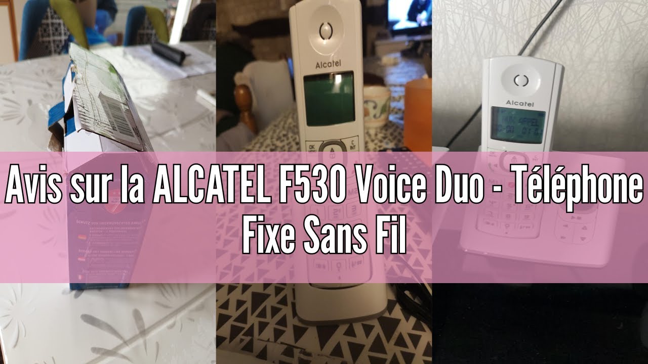 Avis sur la ALCATEL F530 Voice Duo - Téléphone Fixe Sans Fil DECT Avec