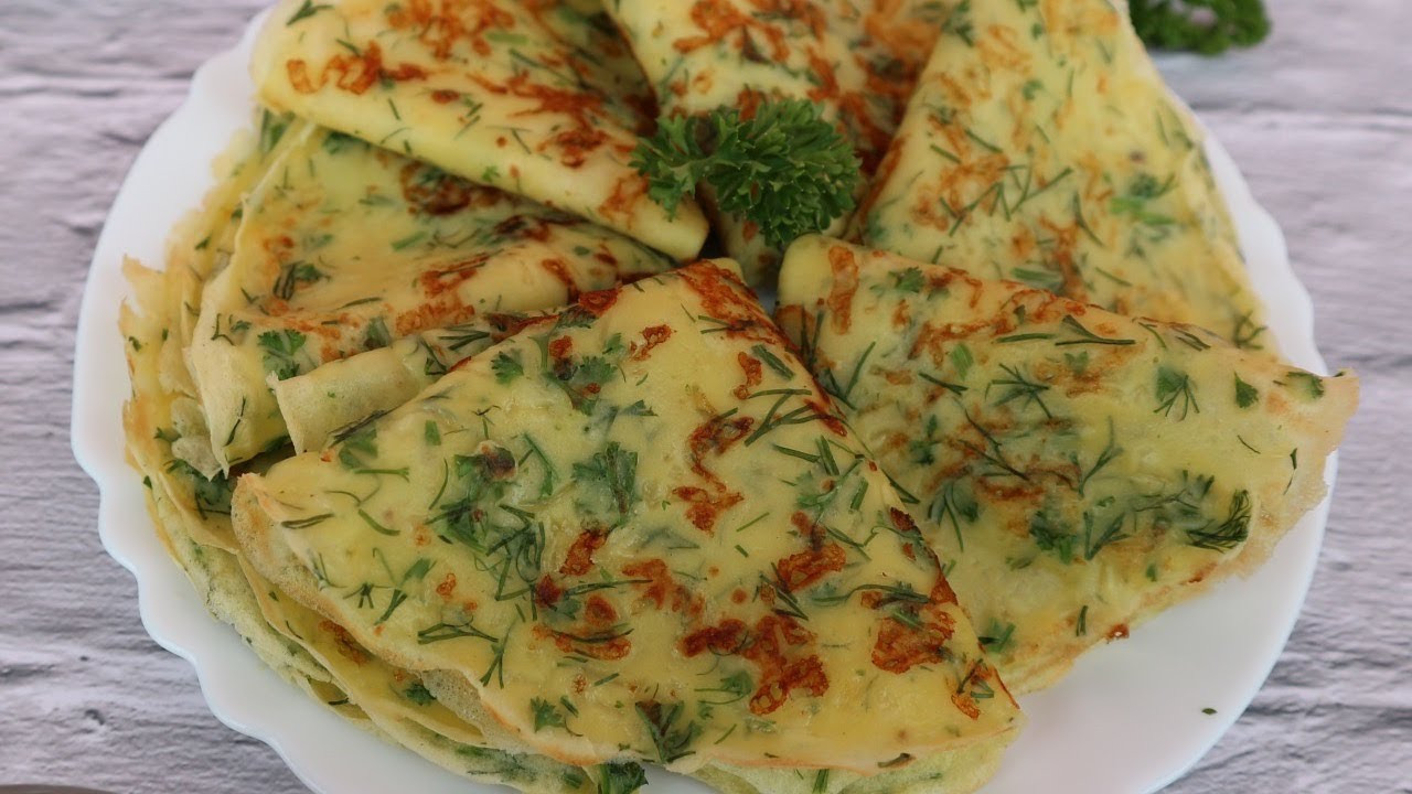 Kräuter-Käse-Blini / Herb and cheese blini - YouTube