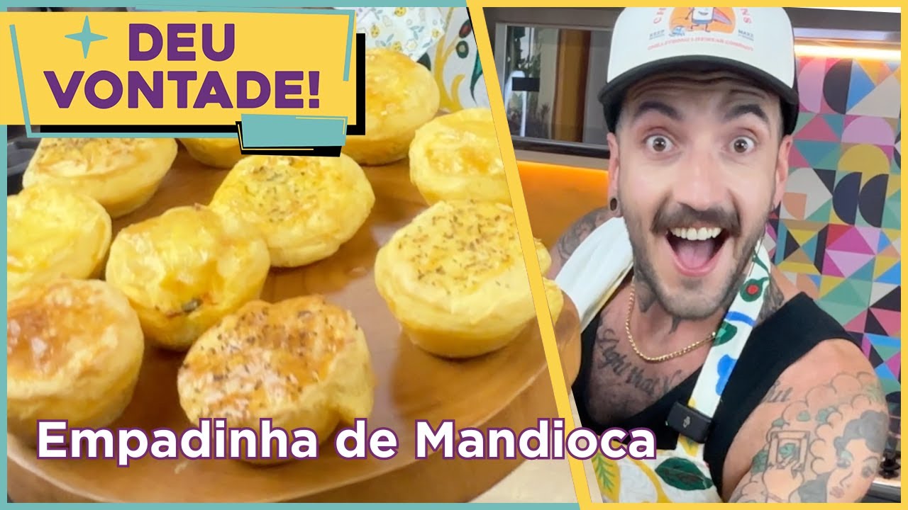 TESTE: Empadinha com Massa de Mandioca