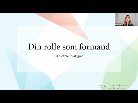 Video: Hvordan starter man et møde som formand?