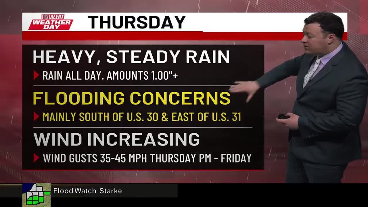 FIRST ALERT WEATHER DAY: Heavy Rain All Day Thursday - YouTube
