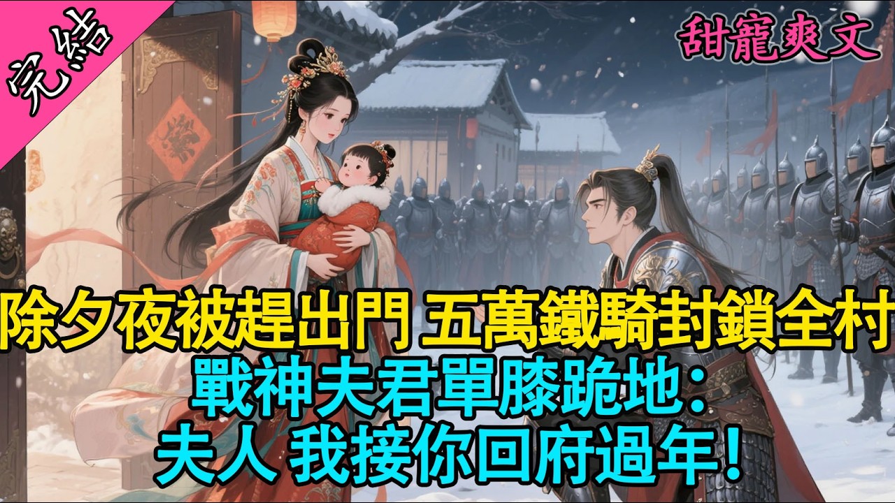 【一口氣聽完】除夕夜被趕出門？五萬鐵騎封鎖全村！戰神夫君單膝跪地：夫人，我接你回府過年！ #有聲書 #爽文 #小說 #萌娃 #大女主 #原創 #甜宠