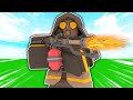 I Used The NEW FLAMETHROWER In ROBLOX Bedwars...