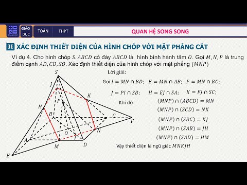Video Thiết diện của hình chóp với mặt phẳng cắt | Chương 1... - youtube