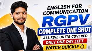 English for Communication | Complete One Shot | All 5 Units Covered | RGPV BT-103 screenshot 3