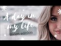 A DAY IN MY LIFE AS A HAIRSTYLIST // BEHING THE CHAIR VLOG // COURTNEYMORGANHAIR