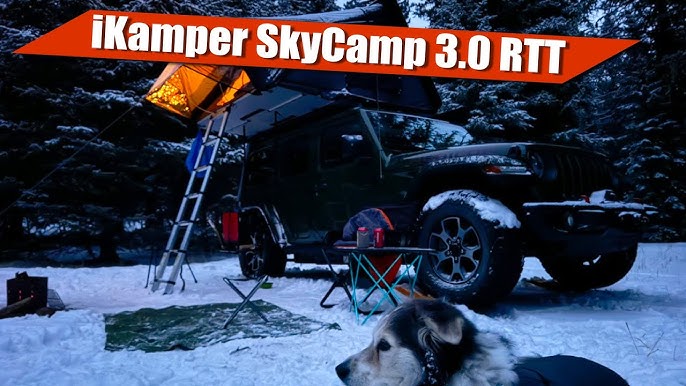 ikamper skycamp insulation install and review - winter car camping