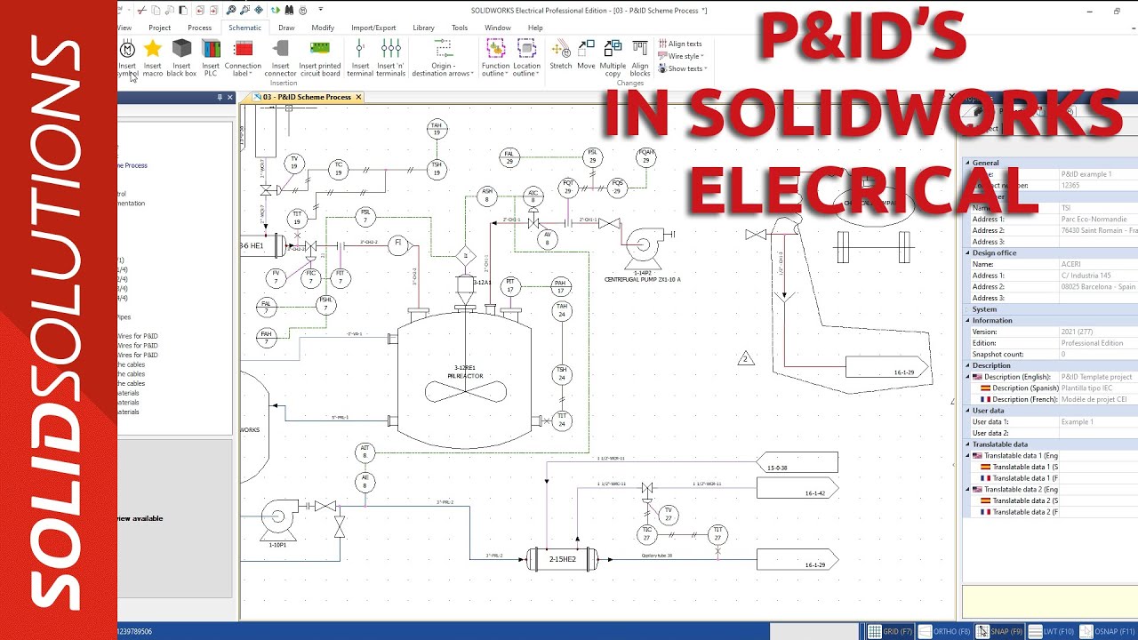 P&ID's In SOLIDWORKS Electrical - YouTube