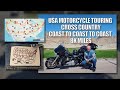 Usa motorcycle touring cross county coast to coast to coast 8000 miles documentary