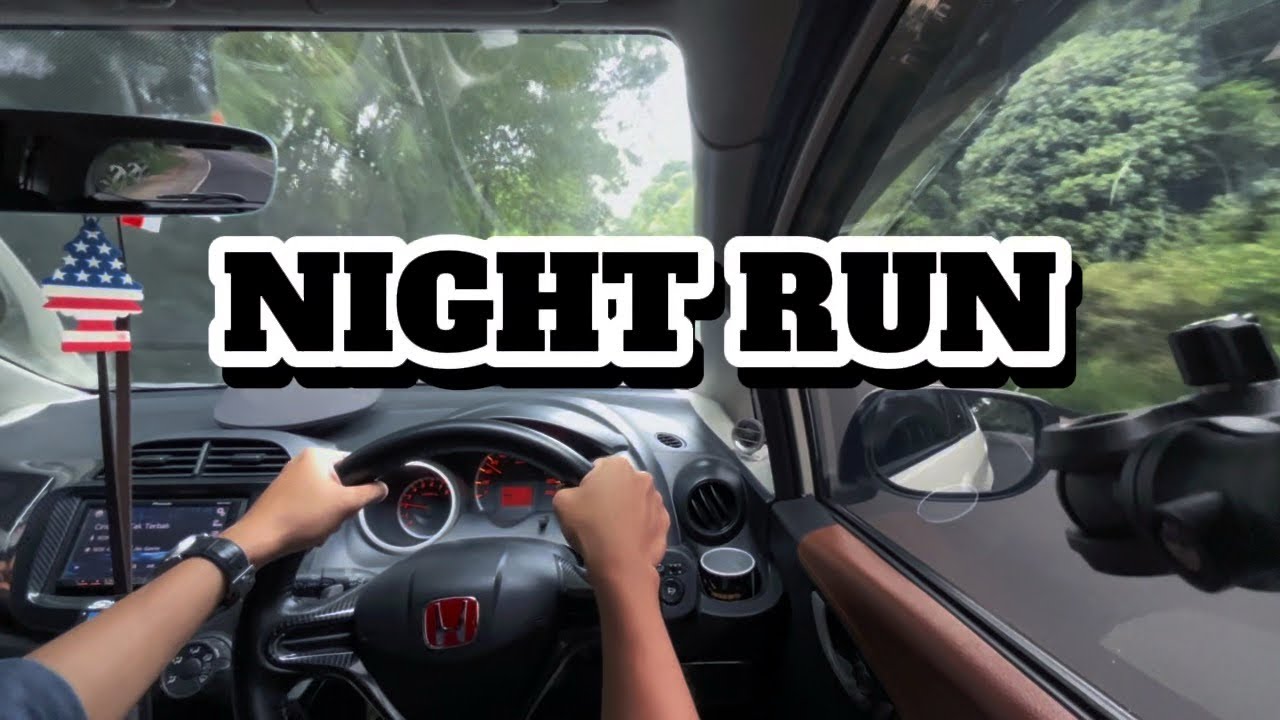 NIGHT RUN | ASMR DRIVING HONDA JAZZ GE - 8 