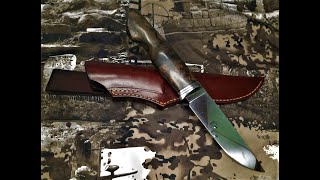 Делаю новый проект, охотничий нож из немецкой стали PGK, часть 2! Нож ручной работы!!!