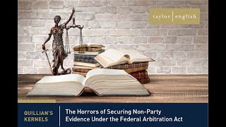 Litigation Fundamentals | The Horror of Securing NonParty Evidence Under Federal Arbitration Act