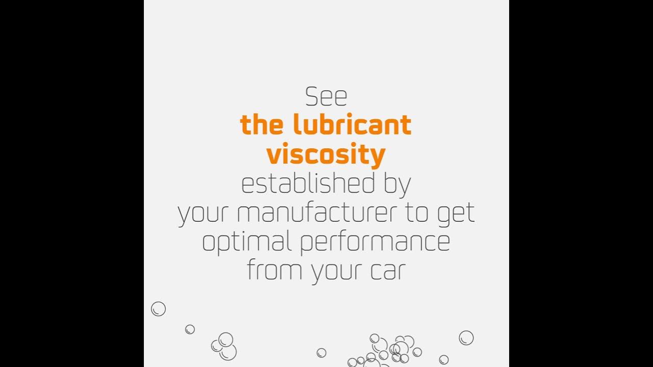 How important is the lubricant viscosity YouTube