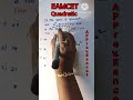 #Shorts Quadratic Eqns. Shortcut solution from AP Eamcet+2024 MATHS SUPER TIPS AND TRICKS BY LAKSHMI