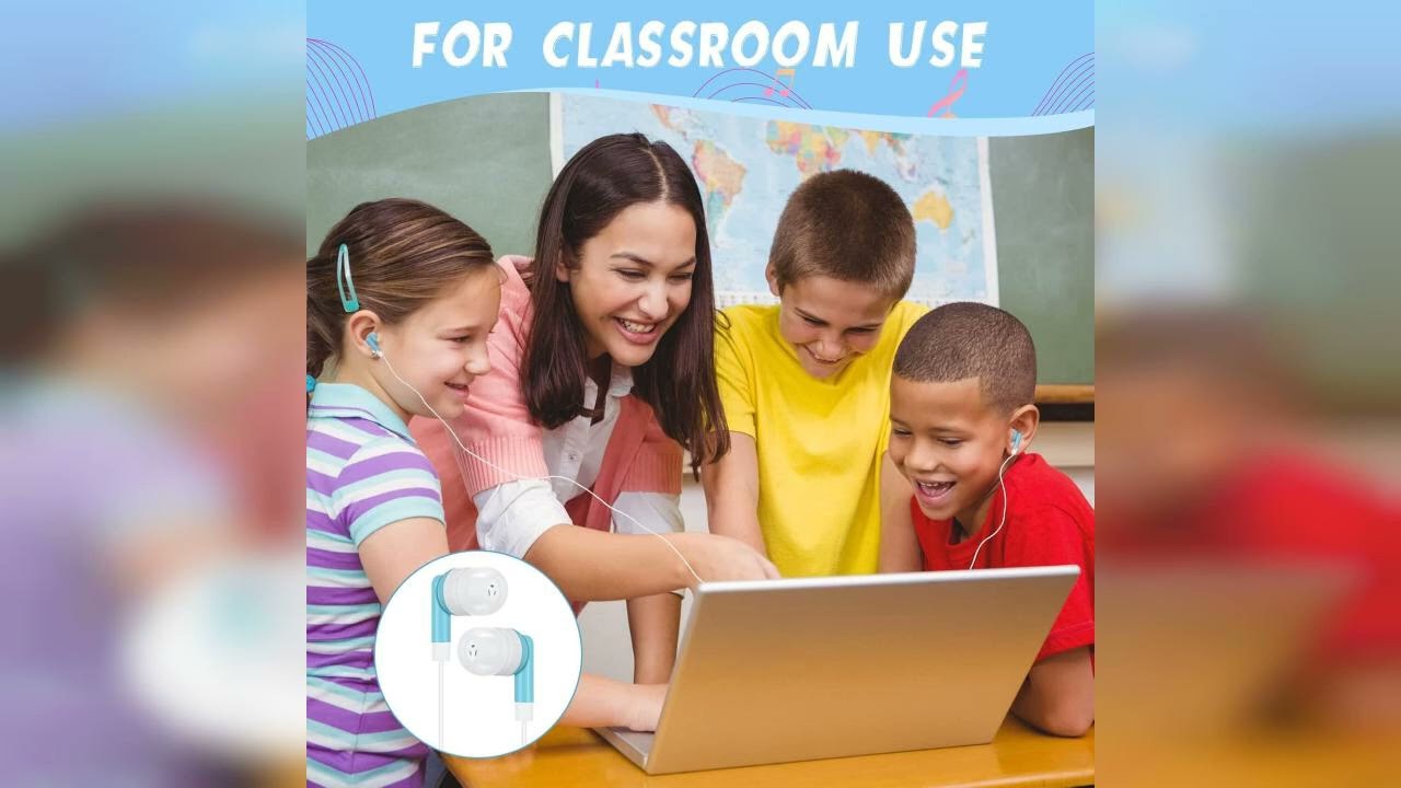 Review: Kigeli 100 Pack Kids Bulk Earbud Headphones for Classroom Student Wired Headphones in-...