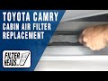 How to Replace Cabin Air Filter 2021 Toyota Camry AQ1262C