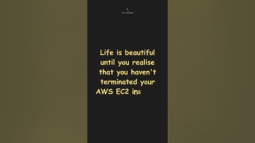 AWS EC2 Instance | That real scary moment | At A Glance! | #aws #ec2instance #ec2 #memes #technical