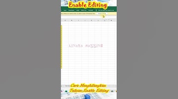 Cara Menghilangkan Tulisan Enable Editing #Enableediting #Tipsexcel