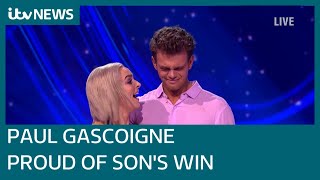 Paul Gascoigne emotional as son Regan wins Dancing on Ice final | ITV News