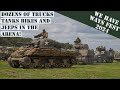 Dozens of WW2 vehicles and the FV4005 from inside the arena at we have ways fest 2024