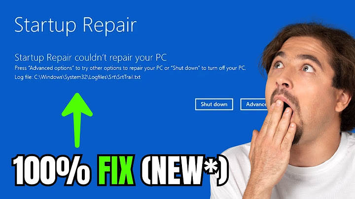 Automatic repair couldnt repair your pc lỗi