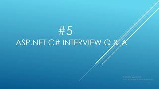 Asp.Net C# Interview Question & answer||What is class|| What is object||What is structure InC# Update