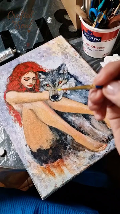 She Turns Oil Paint Into HAUNTED PORTRAITS 👁️ #artprocess