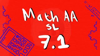 IB Math AA SL 7.1 +7.2