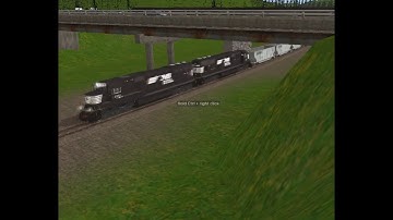 Trainz runby: NS empty coal train at Collier