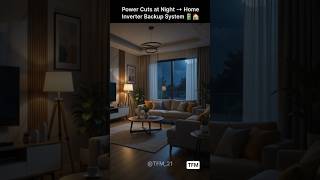 🔦 Power Cut at Night to Inverter Backup System ⚡ Amazing Home Solution 😍 #Inverter #YouTubeShorts