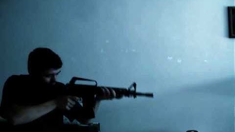 Muzzle Flash - M4 rifle - Single and Auto firing