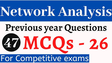 Network Analysis MCQs Part 26 Q33 to Q36