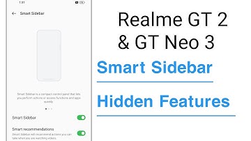 Realme GT 2 & GT Neo 3 Smart Sidebar Hidden Features