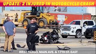 UPDATE: 2 Injured In West Fargo Motorcycle Crash