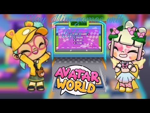 Let's Play Avatar World City Life 🤩 Play mini games with Bffs 1 ✨😋