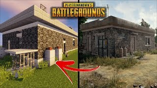 Minecraft - How To Build A PUBG House #2 | Player Unknown Battlegrounds  | Tutorial