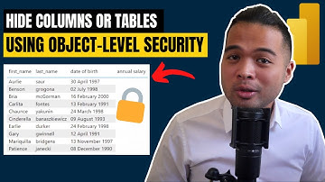 Hide Columns or Tables using OBJECT-LEVEL SECURITY - Beginners Guide to Power BI in 2022