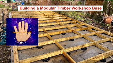 Building a Modular Timber Workshop Base (Part #3 Modular Designed Workshop)