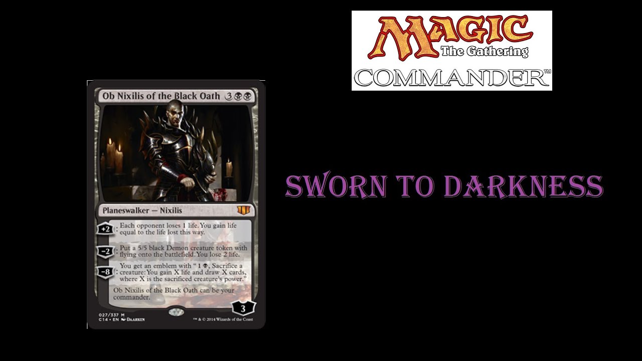 MtG Unboxing Commander 2014 Sworn to Darkness YouTube